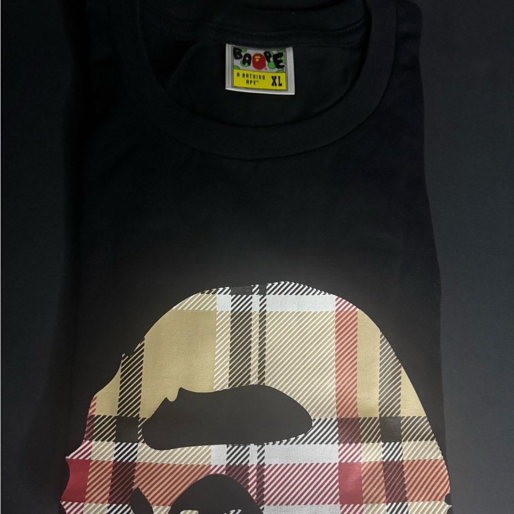 Bape Black Check Tee